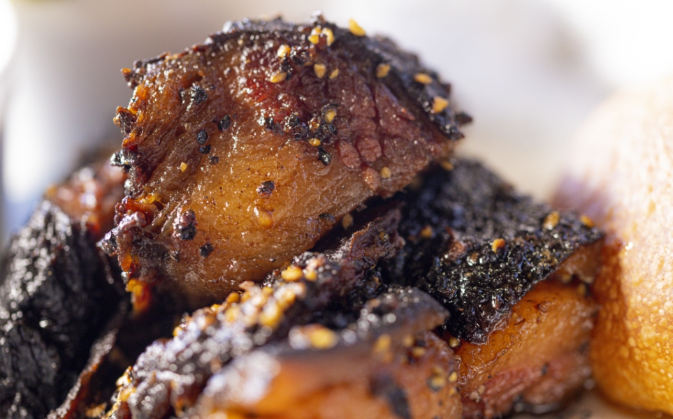 Texas style brisket candy burnt ends