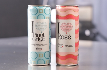 I love wine canned wines in pinto grigio and rose