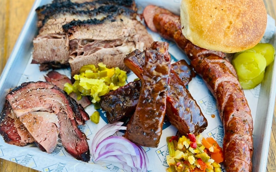 Tray of Central Texas Style BBQ