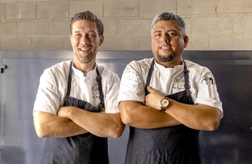 Crossbuck BBQ Pitmasters Tim and Damian - Teachers of Crossbuck's Free Brisket Smoking Class