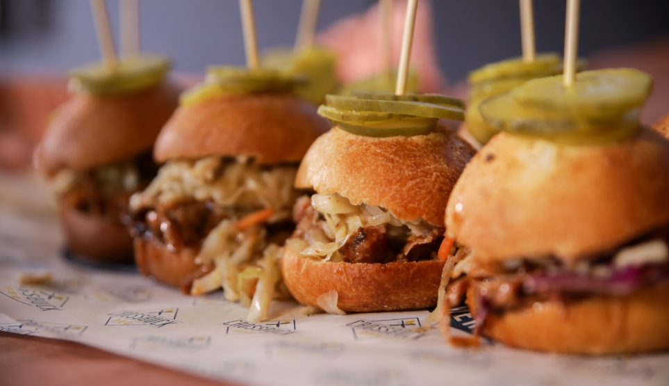 A Version of Crossbuck BBQ's fresh baked bread for Sliders