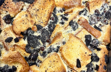 Crossbuck BBQ Oreo Bread Pudding