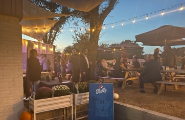 Crossbuck BBQ Patio during Private Happy Hour Event