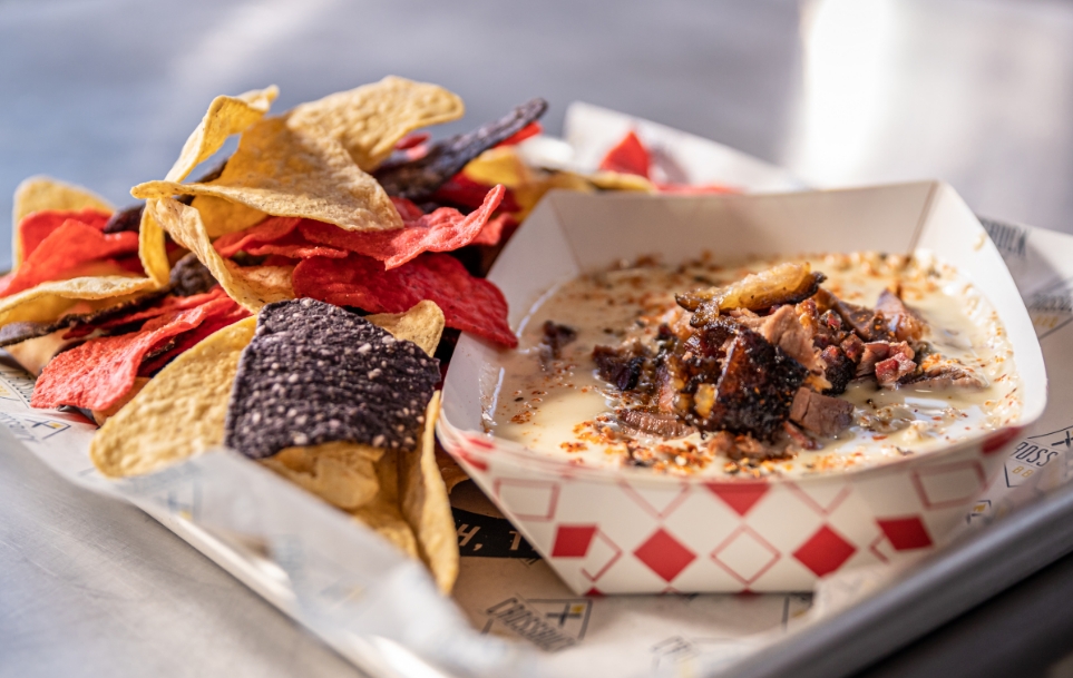 Crossbuck Brisket Queso