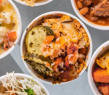 Crossbuck BBQ's Fresh Yardmaster's Salad with House-made Dressings