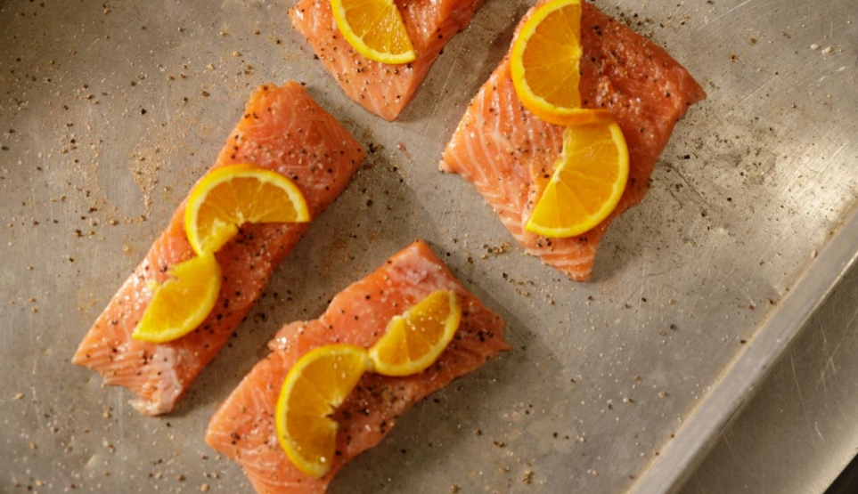 Crossbuck BBQ's citrus-glazed smoked salmon